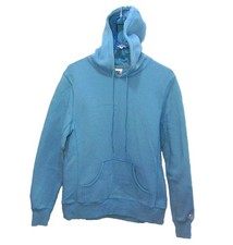 RUSSELL ATHLETIC Women's Size Medium Light Blue Hoodie Hooded Sweatshirt Fitness