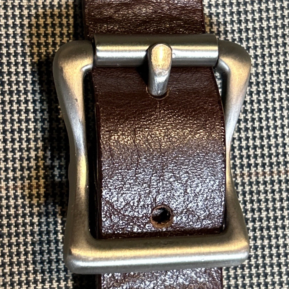 Bolso Mensajero Jack Spade Warren Street New York Beige Borde de Cuero a Cuadros Foto 4 de 4