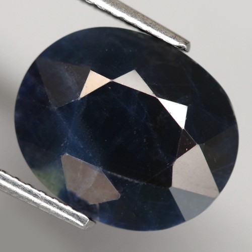 7.77Ct. Natural Normal Heated Sapphire Greenish Blue Large Oval Facet Australia - Picture 3 of 7