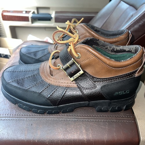 POLO • RALPH LAUREN Botas Dover "Cuero de Pato" De Colección Para Hombre Talla 10.5D - Imagen 5 de 14