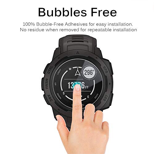 Miimall [Pack de 10+2] Compatible pour Garmin Instinct Protecteur d'écran An - Photo 4 sur 8