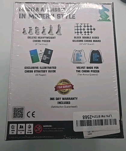 Best Chess Set Ever 3X Weighted with Silicone Mat Sealed Heavyweight Edition - Picture 2 of 2