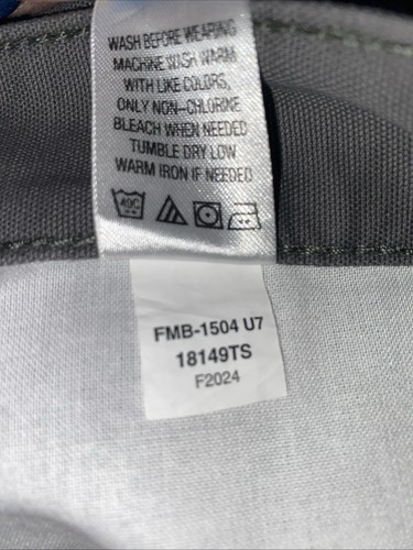 Blue Mountain Pants Men's 36x32 Gray Canvas 5-Pocket Jeans Relaxed Fit - Picture 14 of 18
