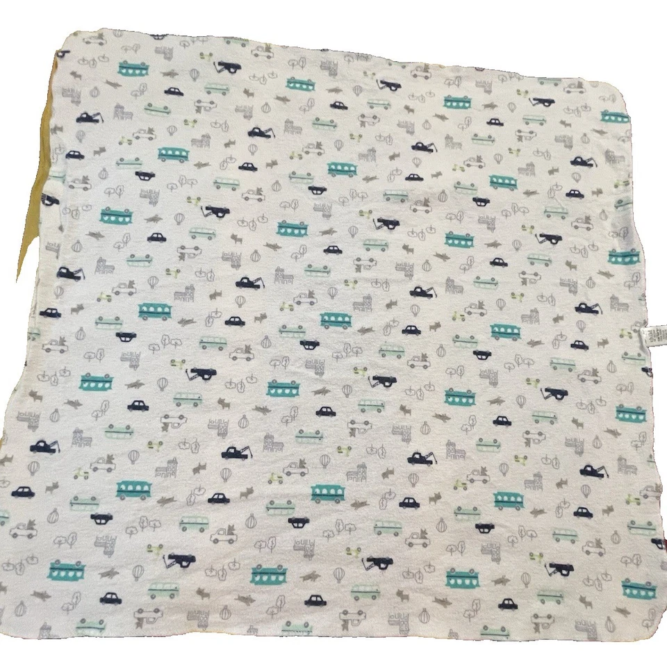 Child of Mine by Carters Puppy Dog Baby Receiving Blanket Truck Car Bus Trees - Image 3 of 4