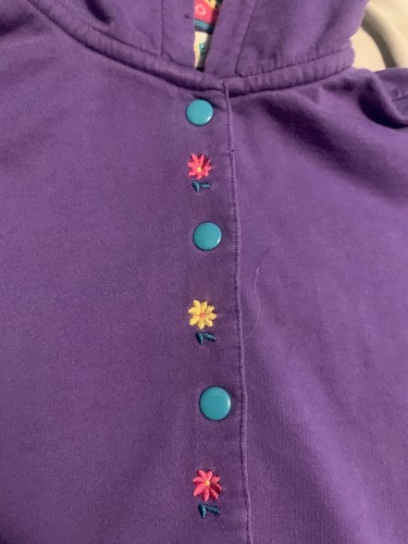 Vintage Gymboree Purple Dress with Embroidered Flowers size XXL ages 6-7 Girls - Picture 5 of 7