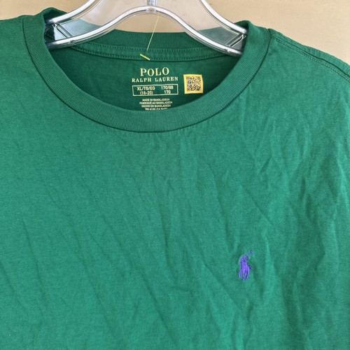 Polo Ralph Lauren Mens Green Short Sleeve Crew Neck T-Shirt. Size XL NWOT. SPOT - Picture 2 of 6
