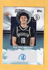 2025-26 Topps Contemporary Marks #CM-NT Nolan Traore Nets NM-MT+ RC Rookie Auto