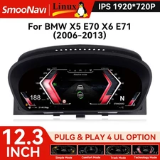 12.3" Digital Instrument Cluster for BMW X5 E70 2006-2013 Digital Speedometer