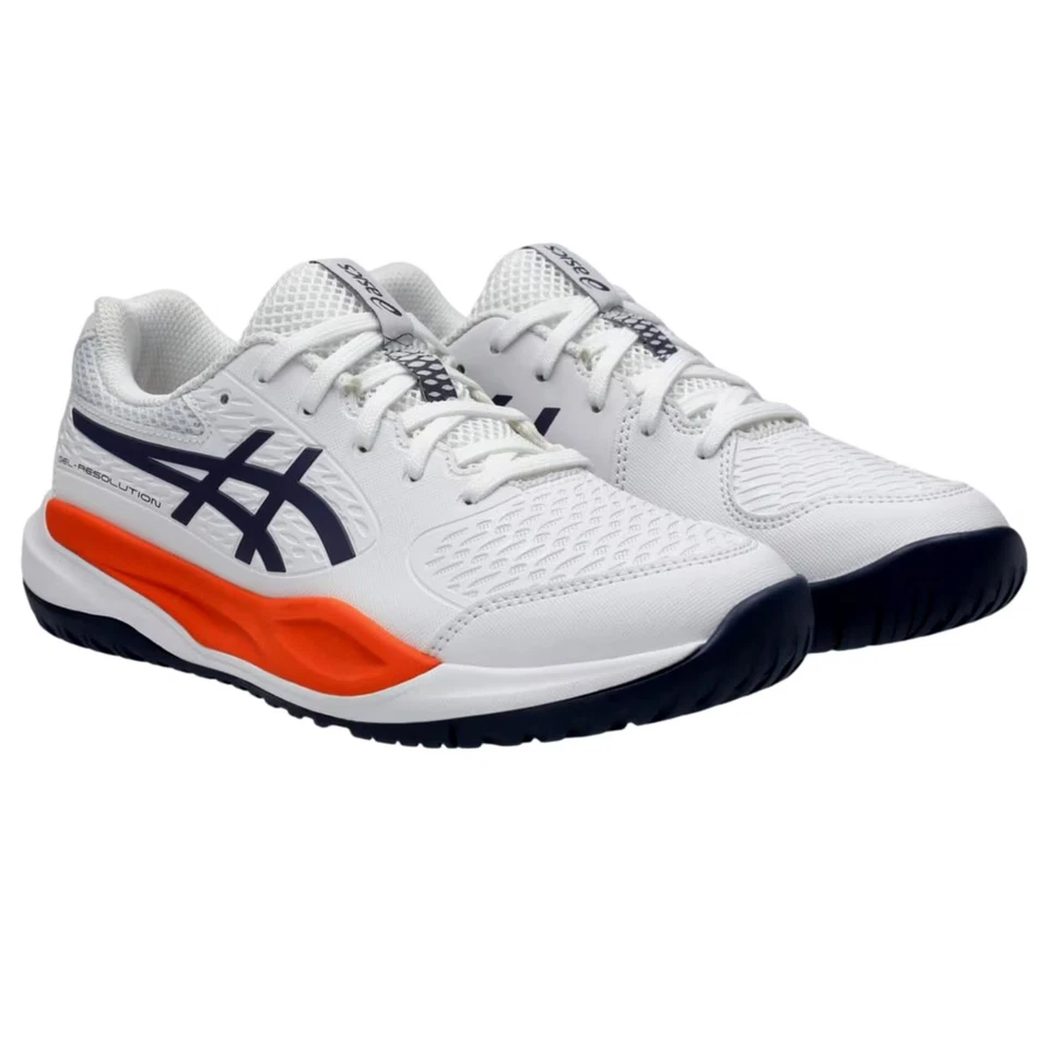 Asics Gel-Resolution X White / Greyish Purple 1044A081-110 Pre-School Size 1.5Y - Image 4 of 4
