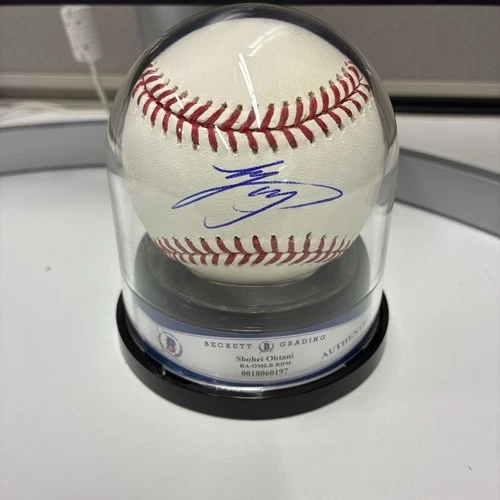 Shohei Ohtani Signed OMLB Baseball Beckett Encapsulated COA Autograph