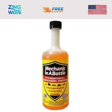 Mechanic In A Bottle Fuel Treatment 16oz Gas & Diesel Engine Fix Stabilizer