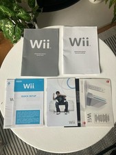 Nintendo Wii Console Manual, Instructions + Inserts *ONLY - Full Set inc Bag