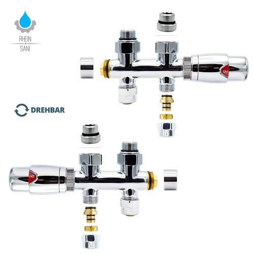 Válvula termostática Heimeier Belrad radiador termostato cabezal termostático multibloque - Imagen 4 de 20