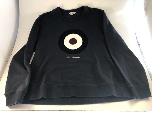 Ben Sherman Sweatshirt Velour TARGET THE WHO KEITH MOON MOD Herren Gr. L/XL