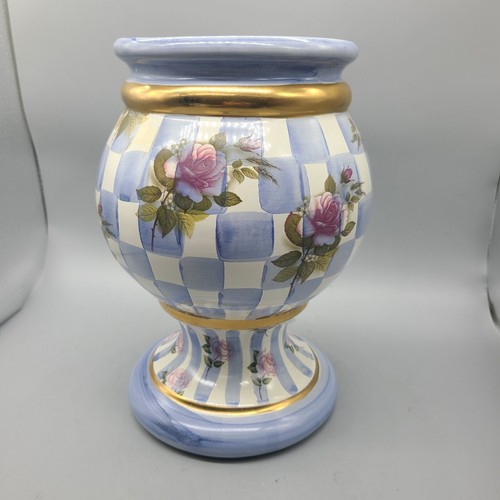 MacKenzie-Childs Rare Pattern Canister (NO LID! ) Rose Petal Morning Glory