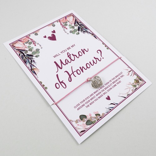 Will You Be My BRIDESMAID Proposal Card | Wish Bracelet Card | Flowergirl Gift - Picture 29 of 30
