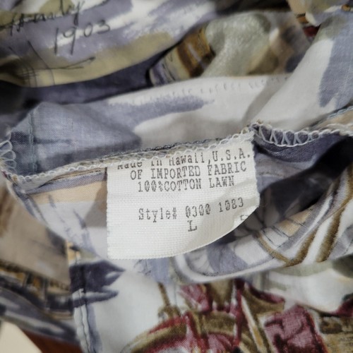 Camisa Harley Davidson Hawaiana Algodón Césped Hecha en EE. UU. Grandes Motocicletas Antiguas - Imagen 5 de 7