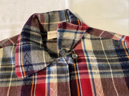 Vintage 70s Jantzen Plaid Button Up Shirt Jacket Womens Size S M USA Made - Picture 5 of 17