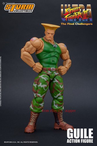 Storm Toys Guile Ultra SF Ii The Final Challenger Action Figure NEW - Picture 5 of 10
