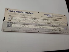 Vintage Associated Spring Spring Weight Calculator