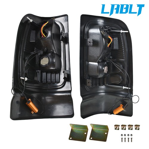 LABLT LH&RH Tail Light Brake Lamp For 1994-2001 Dodge Ram Truck 1500 2500 3500 - Foto 5 di 8