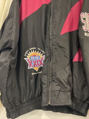 Vtg Logo Athletic SUPER BOWL XXIX Windbreaker Jacket XL Vtg Logo Athletic SUPER BOWL XXIX Windbreaker Jacket XL