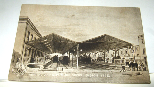 Regno Unito Cartoline Treni Navi Vintage - Foto 3 di 19