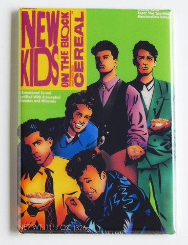 Neu Kids on the Block KÜHLSCHRANKMAGNET Müslischachtel - Bild 1 von 3