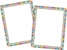 Barker Creek Designer Computer Paper 100 Sheet Set, Retro, Decorative Paper, Sta