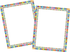 Barker Creek Designer Computer Paper 100 Sheet Set, Retro, Decorative Paper, Sta