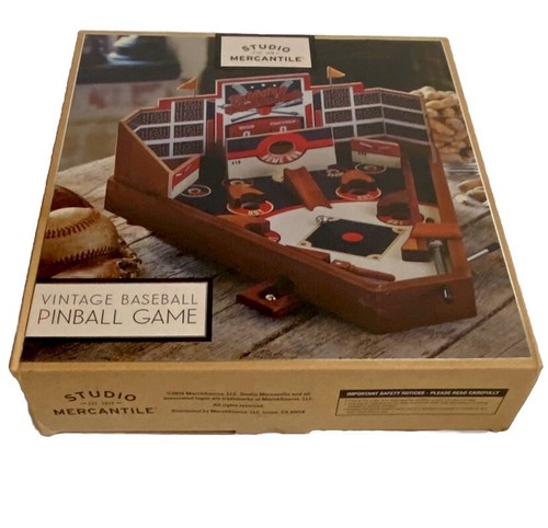 Studio Mercantile Vintage Baseball Pinball Game Classic Ballpark Tabletop Toy12+ - Picture 3 of 5