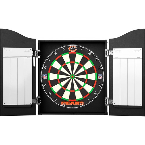 NFL offiziell lizenziert Dartboard Schrank strapazierfähig Dart Board Deluxe Holz - Bild 9 von 18