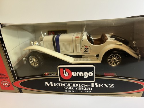 Burago 1:24 Bijoux Collection Mercedes Benz SSK 1928 12109 Boxed - Picture 2 of 6