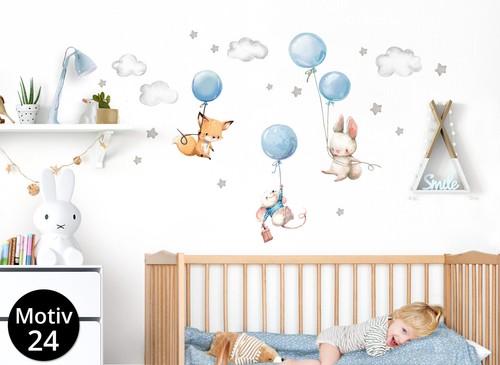 Wandtattoo Wandsticker Einhorn Kinderzimmer Wandbild rosa Aufkleber Baby DL539B - Bild 9 von 42