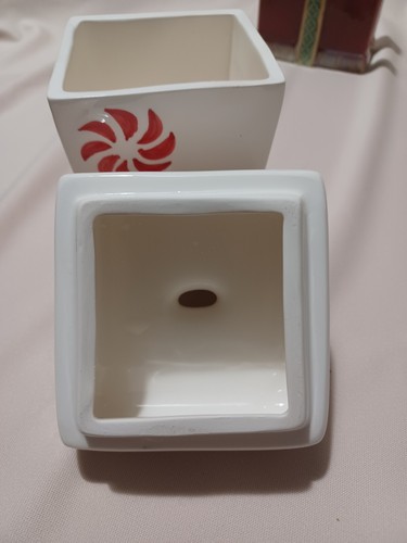 Set Of Christmas Decor - 2 Napkin Holders, 1 Peppermint Candy Dish With Lid - Picture 11 of 19