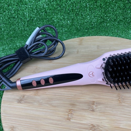 L'ange Le Vite Hair Brush Straightener Pink Blush Lange Thermal Ion Ceramic - Picture 3 of 7