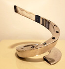 Vintage Dansk Designs Bertil Vallien France Spiral Silver Plate Candle Holder