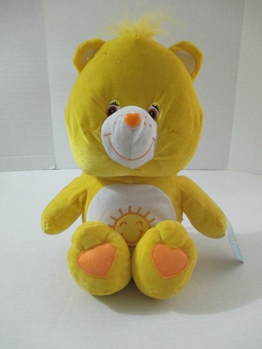 2004 JUMBO 20 ZOLL CARE BEARS *SONNENSCHEIN* GELBES PLÜSCHTIER MIT HÄNGEETIKETT - Bild 1 von 9