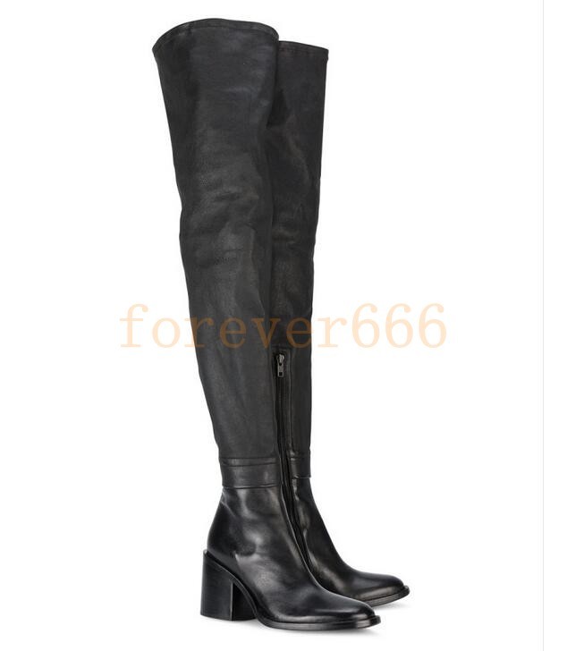 Overkneestiefel Spitz Oberschenkel Stiefel Damenschuhe Blockabsatz Spitz Overkneestiefel zehe Schwarz ad42f8 Overkneestiefel Spitz Oberschenkel Stiefel Damenschuhe Blockabsatz Spitz Overkneestiefel zehe Schwarz ad42f8