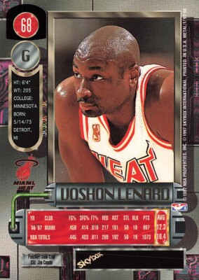 1997 Metal Universe Voshon Lenard 68 Miami Heat | eBay