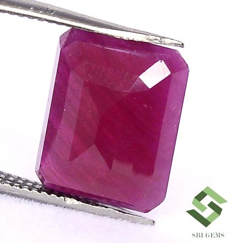 11x9 mm Certified Natural Ruby Octagon Cut 5.52 CTS Untreated Loose Gemstone - Picture 4 of 6