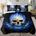Skull Duvet Cover Set Queen Skull edding Set Digital Bones Comforter Cover Set
