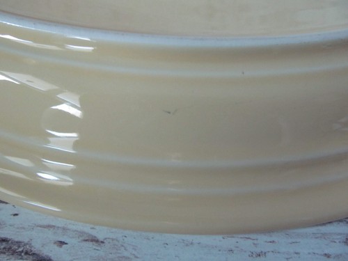 VTG Homer Laughlin Co Genuine FIESTA YELLOW Oval Platter Fiestaware 9.5" x 13.5" - Picture 4 of 8
