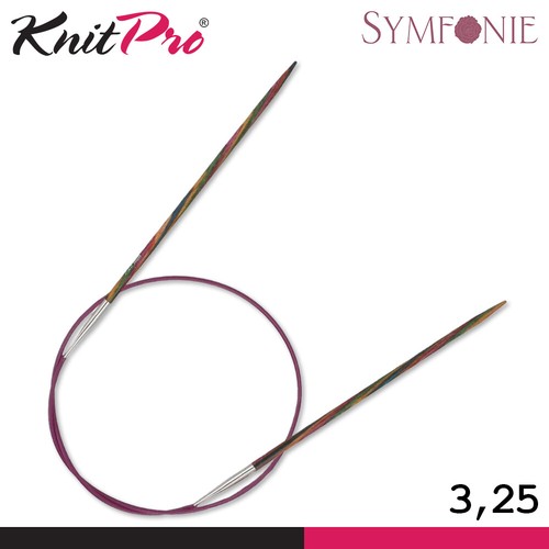 KnitPro Symfonie Circular Knitting Needles 25 - 150cm Sustainable Birch Wood 19 Sizes - Picture 8 of 21