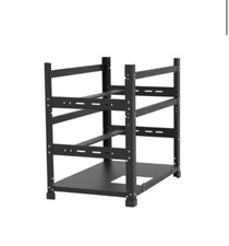 Steel Open Air Mining Frame Rig Case, 12 GPU Black