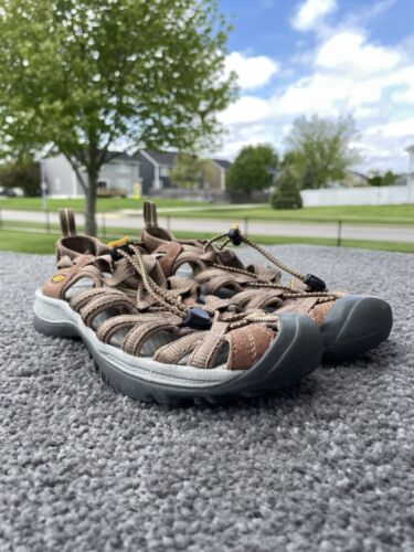 Keen Damen-Sandalen 8 Whisper Trail Wasserfische Camp Fersenriemen Kordelzug braun - Bild 2 von 17