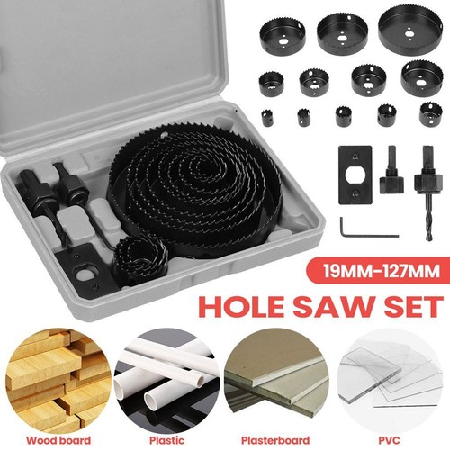 16tlg profi Lochsäge Holz Bohrkrone Dosenbohrer Kreisschneider Set Ø19-127mm DE - Bild 4 von 14