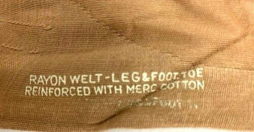 VTG Cuban Heel Stockings Carolina F/F Seamed Hosiery Rayon Chiffon Sky Dawn10 - Picture 3 of 6
