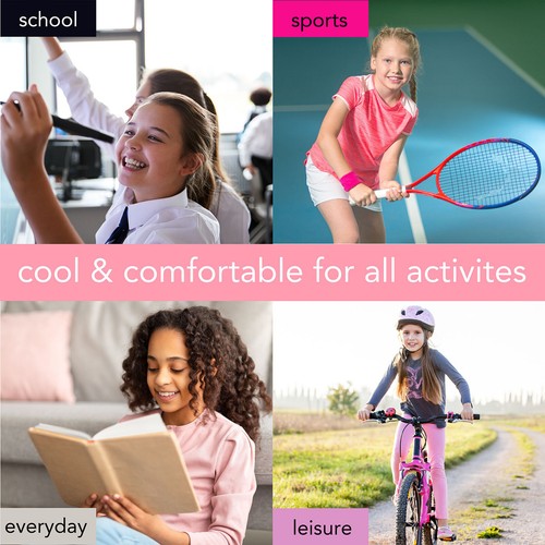 Mädchen Hipster & kurzes Top Slip Set Teenager Training BH Unterwäsche 6-15 Jahre - Bild 2 von 12