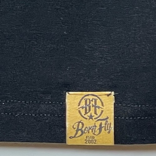 Born Fly 2002 Herren Fat Tire T-Shirt mit gebürstetem Filz rund Logo - Größe Medium - Bild 4 von 10